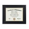 8.5×11 Certificate Frame - Classic Black Frame with Double Matte Gold Rim, Displays Diploma with Mat (11×14 Inch Without Mat), Perfect for Document or Photo Display